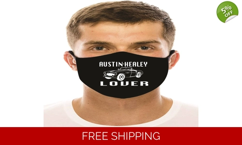 Austin Healey Lover Face Mask Cotton Washable Reusable Social Distancing
